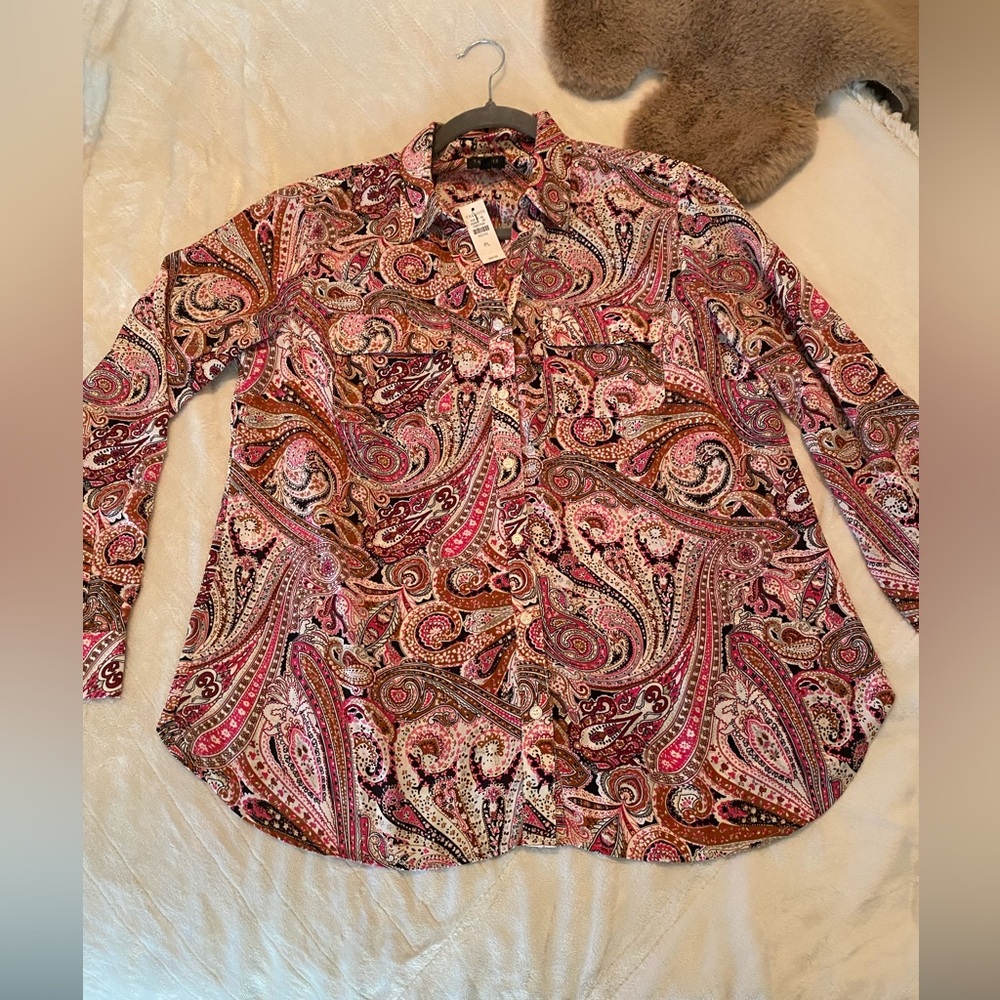 Talbots button up blouse - Picture 3 of 7